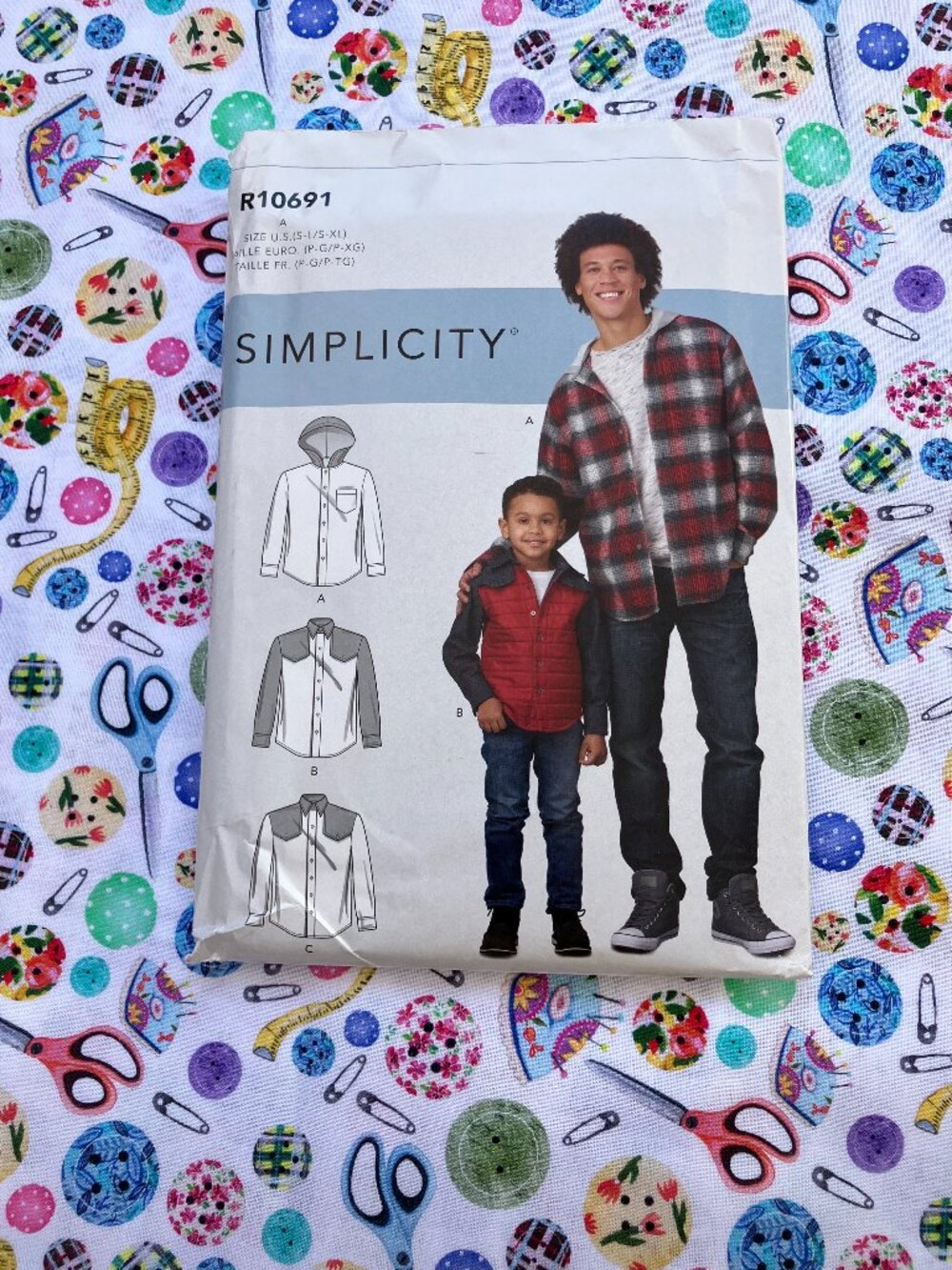 Simplicity R10691 Boy's and Men's Shirt or Shirt Jacket